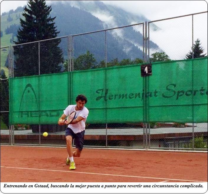 Pico sale a la cancha en Gstaad Pico sale a la cancha en Gstaad